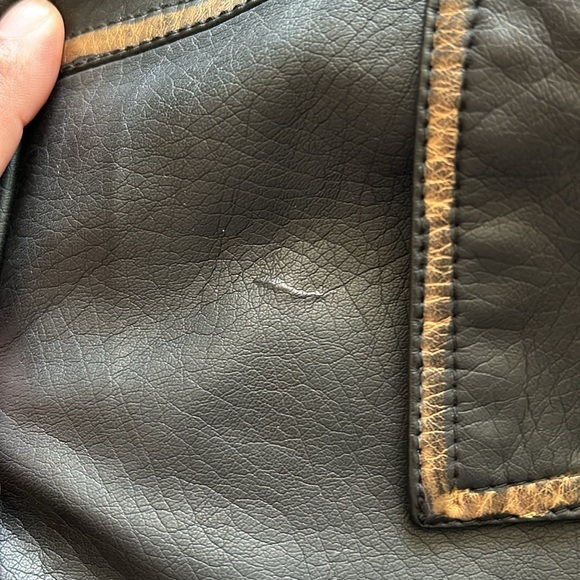 Rue 21 | Womens Black Faux Leather Biker Jacket - Size XL - Picture 10 of 11